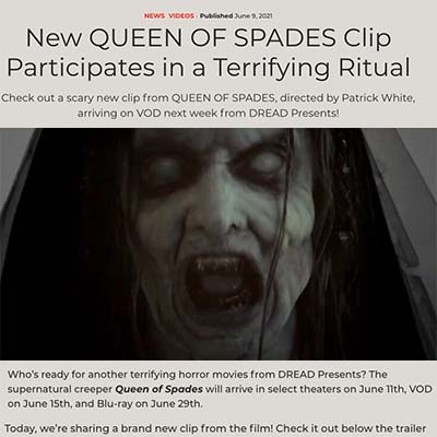 New QUEEN OF SPADES Clip Participates in a Terrifying Ritual